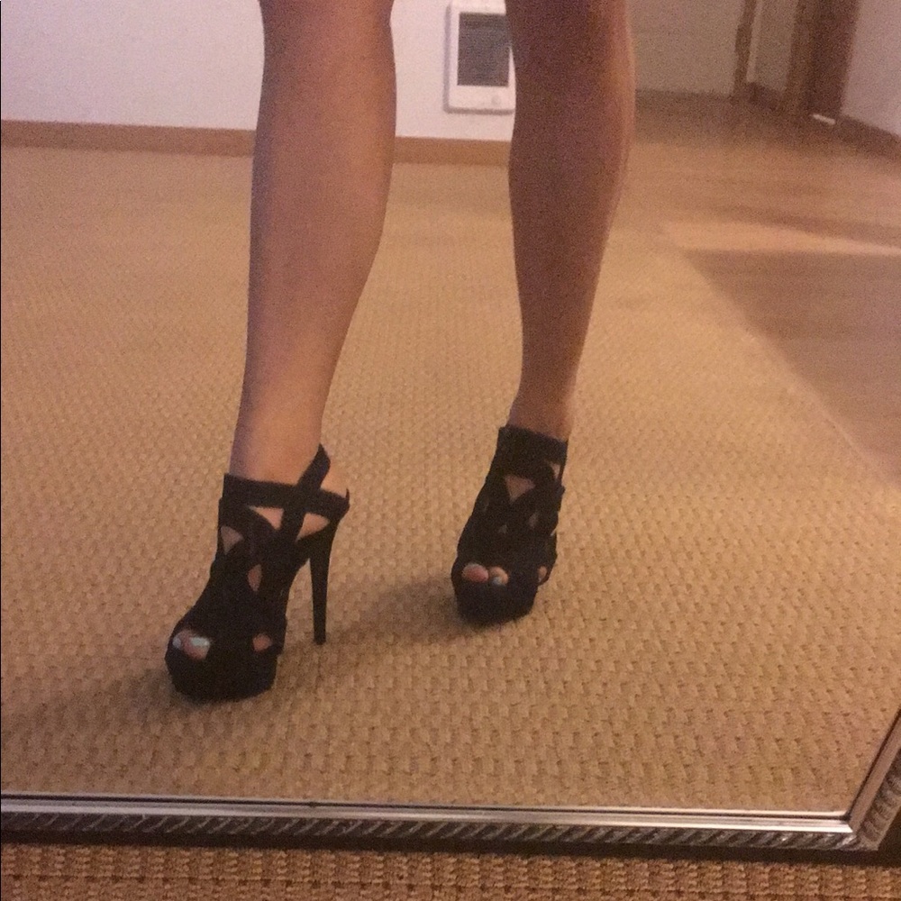 Just fab black high heels